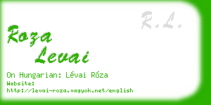 roza levai business card
